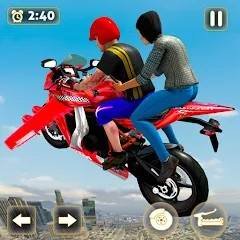  Flying Motorbike Taxi Driving 1.0.5 Mod (Free Shopping)