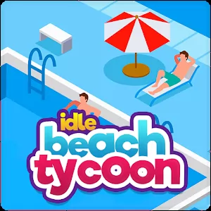 Idle Beach Tycoon : Cash Manager Simulator [Много кристаллов]
